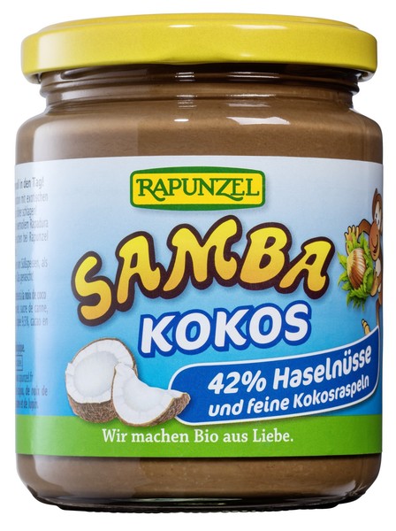 (25,33 Eur/Kg) Rapunzel Samba Kokos 250G 6Er-Pack – Veganer Bio Schokoaufstrich-image