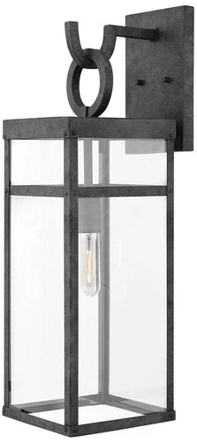 Hinkley Porter 25" High Aged Zinc Outdoor Wall Light - Picture 2 of 10
