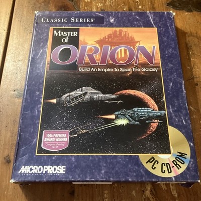 VTG 1995 Master of Orion Classic Series Big Box PC Micro Prose CD ROM
