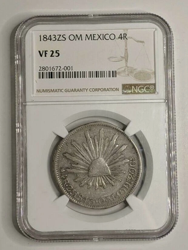 1843 Year First Republic of Mexico Coins (1824-1864) for sale | eBay