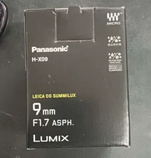 Panasonic Leica DG Summilux 9mm F1.7 ASPH Lens H-X09PP Micro Four Thirds