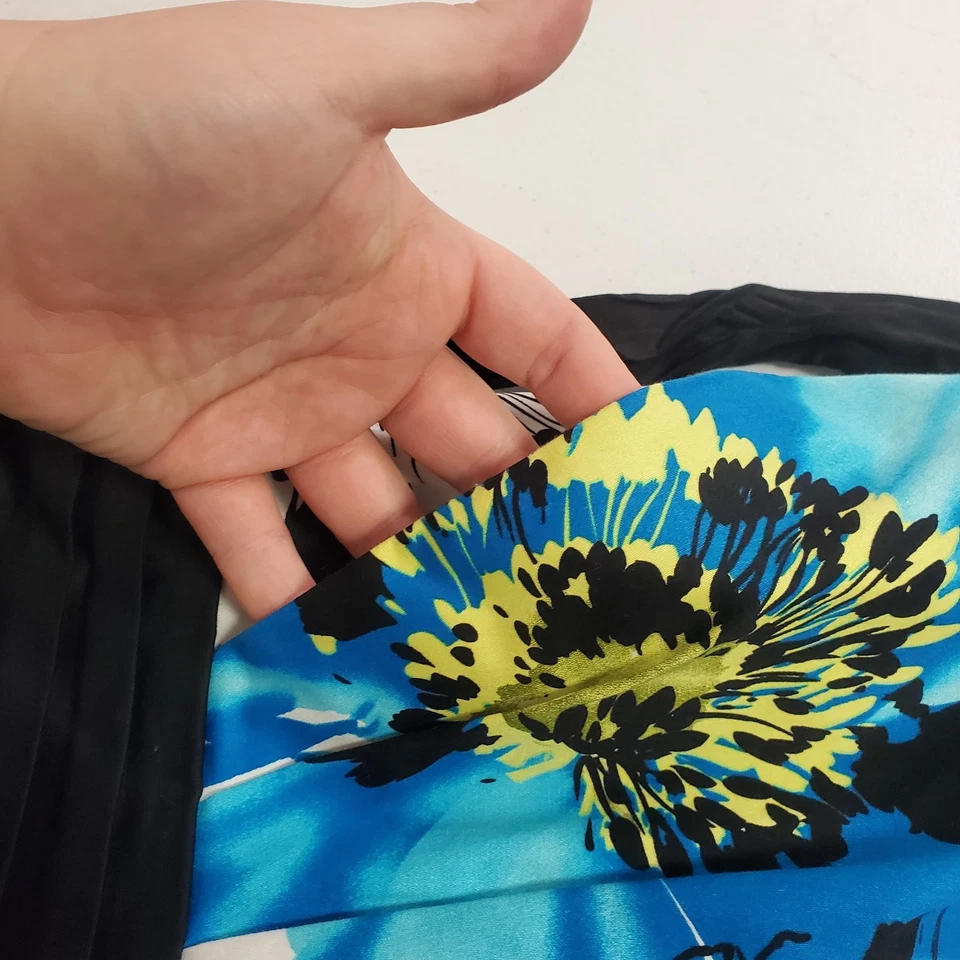 Vestido de cóctel IZ Byer California para mujer Preppy Y2K Babydoll talla 9 artístico floral Foto 4 de 4