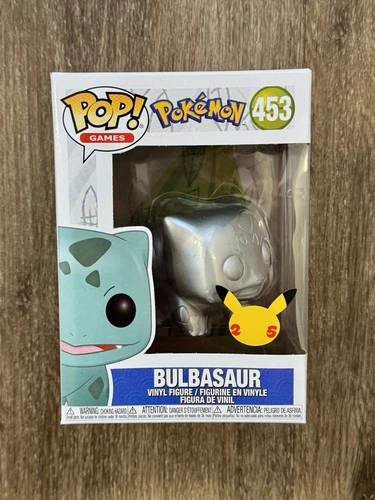 Funko Pop! Pokémon - Bulbasaur (Silver Metallic) #453 Pokémon 25th Anniversary