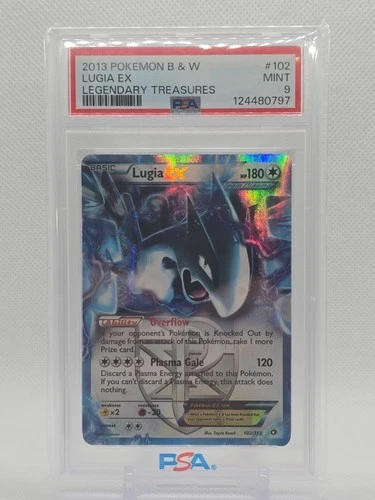 Pokémon TCG Lugia Ex 102/113 Ultra Rare Legendary Treasures PSA 9