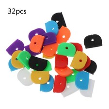 32x for Key Caps Tags Label ID Silicone Coding Multi-color for Key Identifier Ta