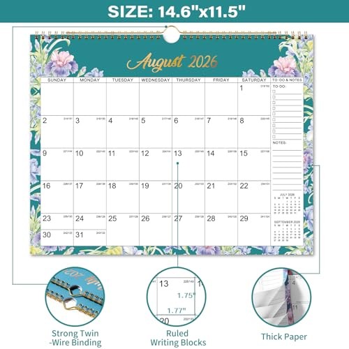 Calendar 2026-2027 - July 2026 - December 2027, 14.6" x Wall Calendar 2026-2027 - Picture 4 of 7
