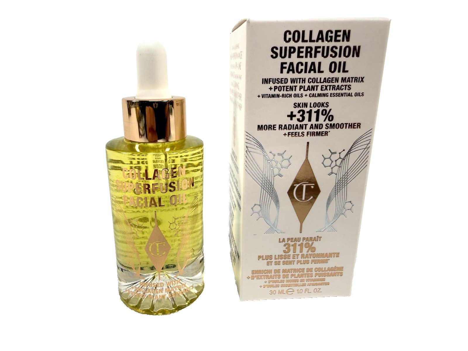 CHARLOTTE TILBURY Collagen Superfusion Facial Oil, 1.0 fl oz / 30 ml New In Box