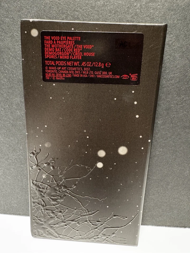 MAC X STRANGER THINGS Eye Shadow Palette THE VOID New In Box - Image 4 of 4
