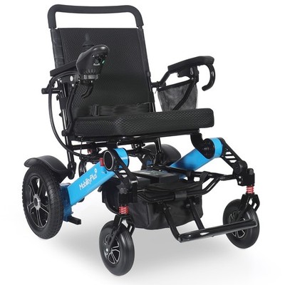 MobilityPlus+ RangerXL leichter Elektrorollstuhl blau | 160 kg Belastung, 4 mph