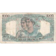 [#1184840] Frankrijk, 1000 Francs, Minerve et Hercule, 1945-12-06, G.156, TB