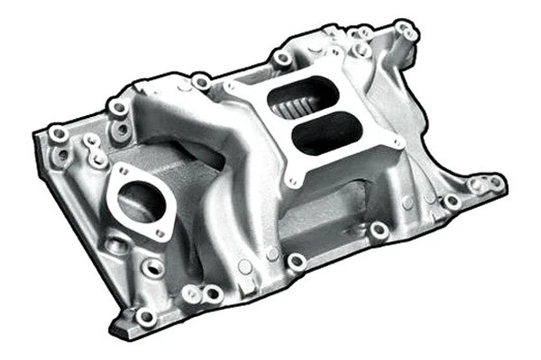 Professional Products 55026, One Sbm Crosswind Intake Manifold - Satin Aluminum - Image 3 of 4
