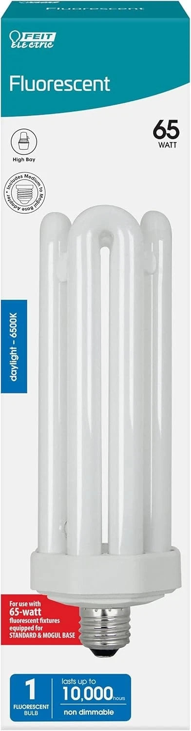 Feit Electric CFL Quad Tube Light Bulb, 300W Equivalent, E26