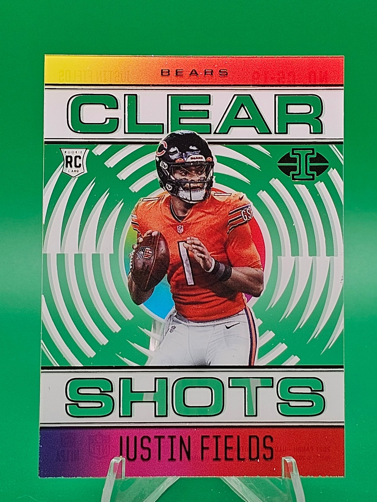 2021 Panini Illusions #CS-19 Justin Fields RC Clear Shots