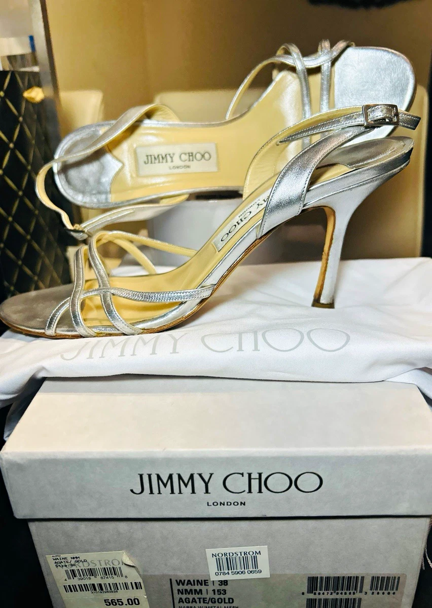 Jimmy Choo Silver Heels for Women for sale - eBay