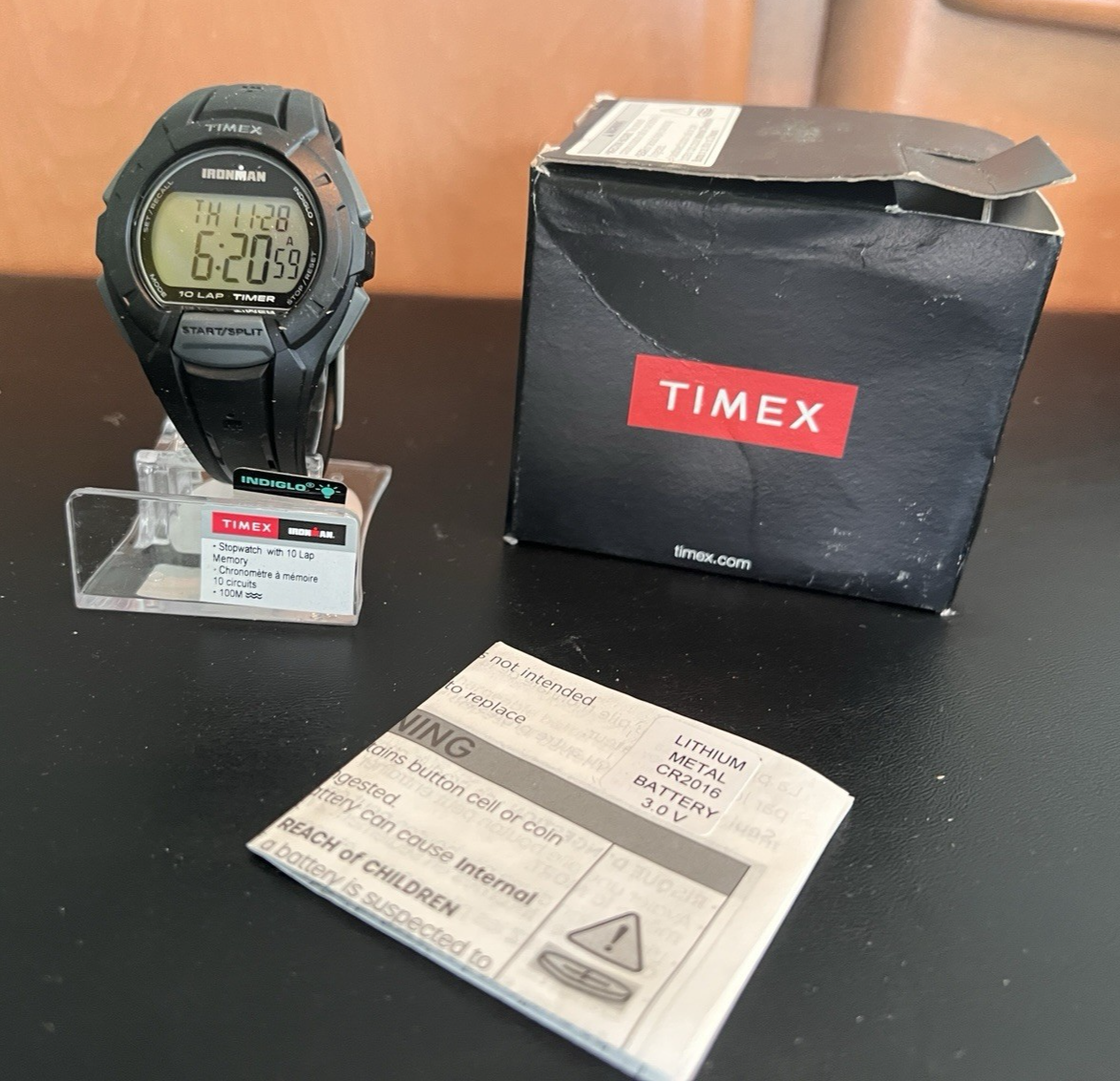 Timex Men's Watch TW5K94000 Ironman Quartz Digital Indiglo Black Rubber Band