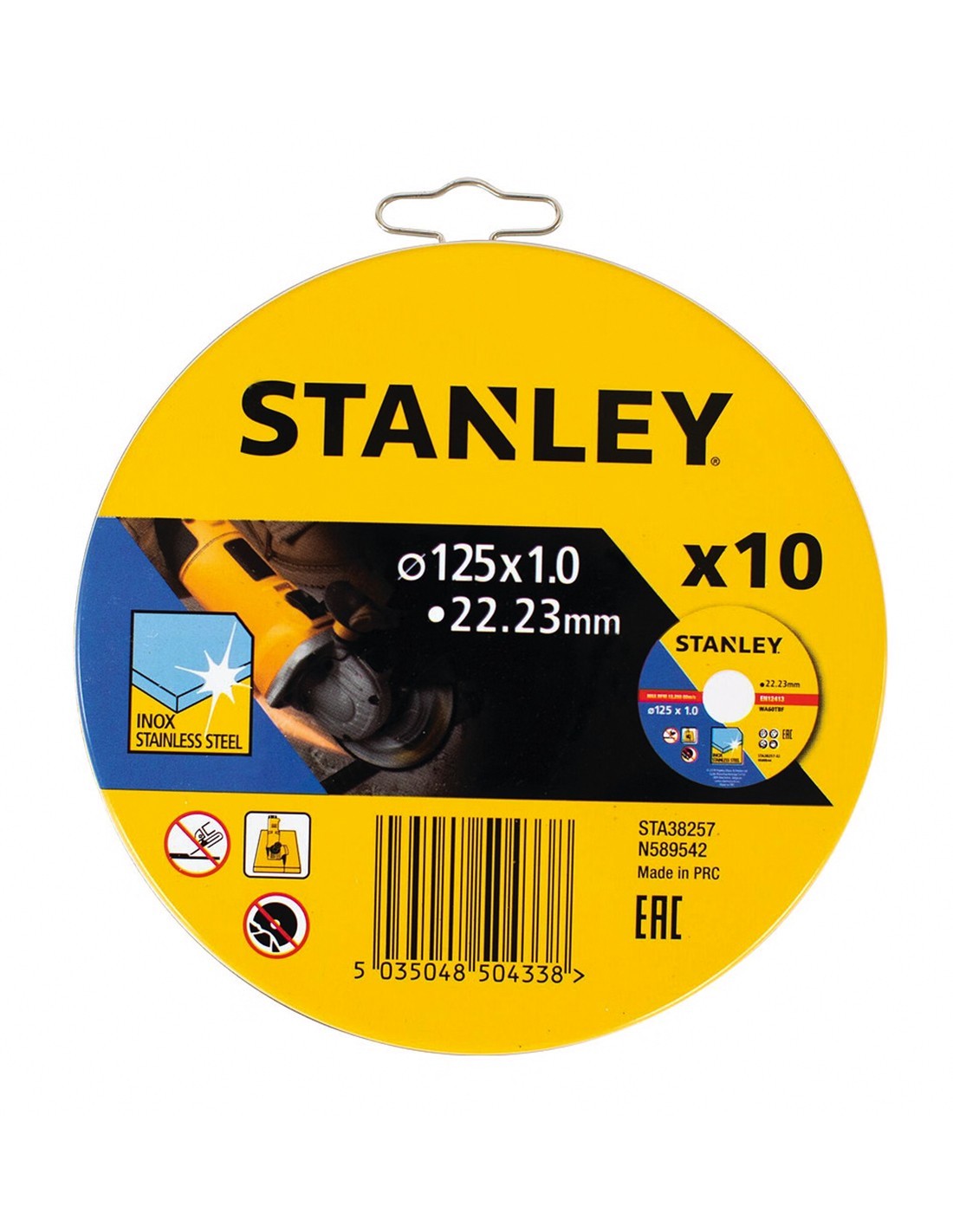 Stanley STA38257-XJ: 10 Dischi Taglio Inox per Lavori Perfetti