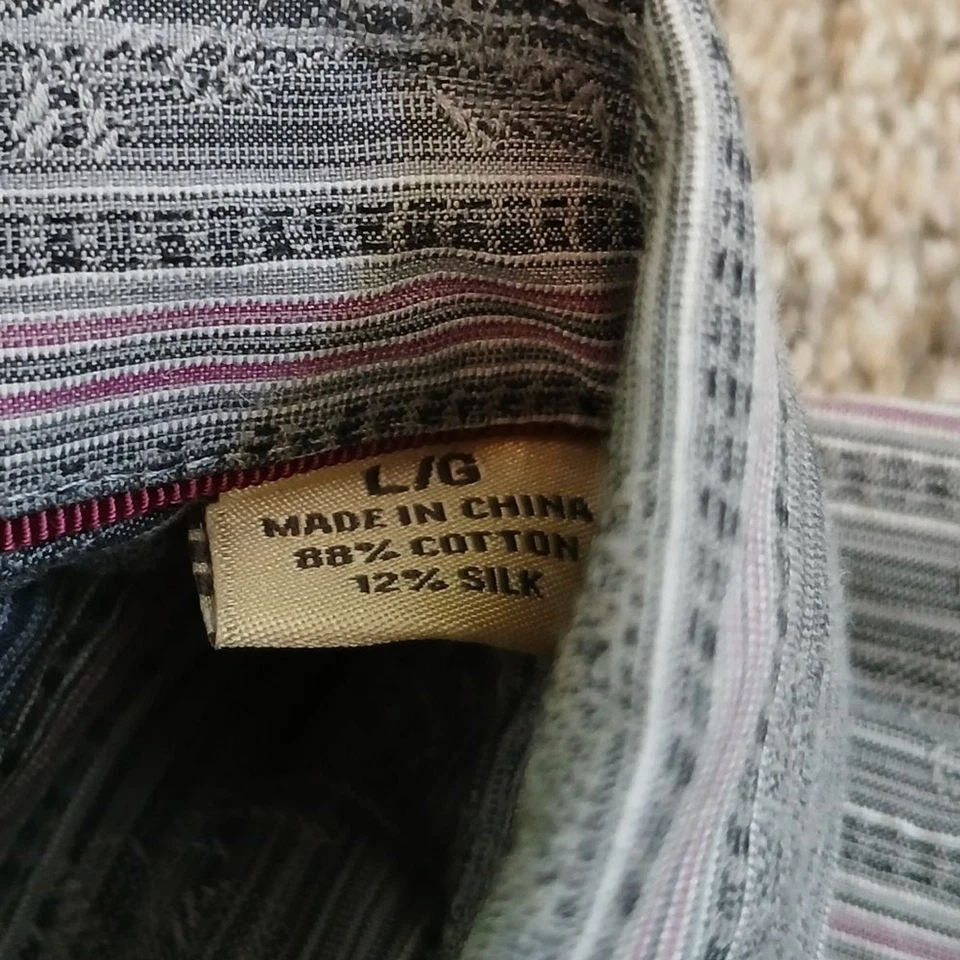 Camisa Tommy Bahama Estampado Floral Rayas Con Botones Manga Larga Para Hombre Grande Foto 4 de 4