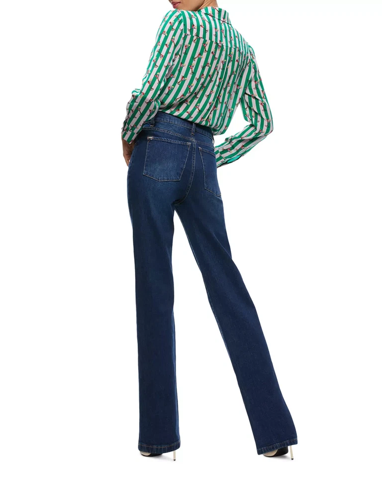 Alice and Olivia Women's Top Sz XL Willa Silk Mint Glass - Image 2 of 4