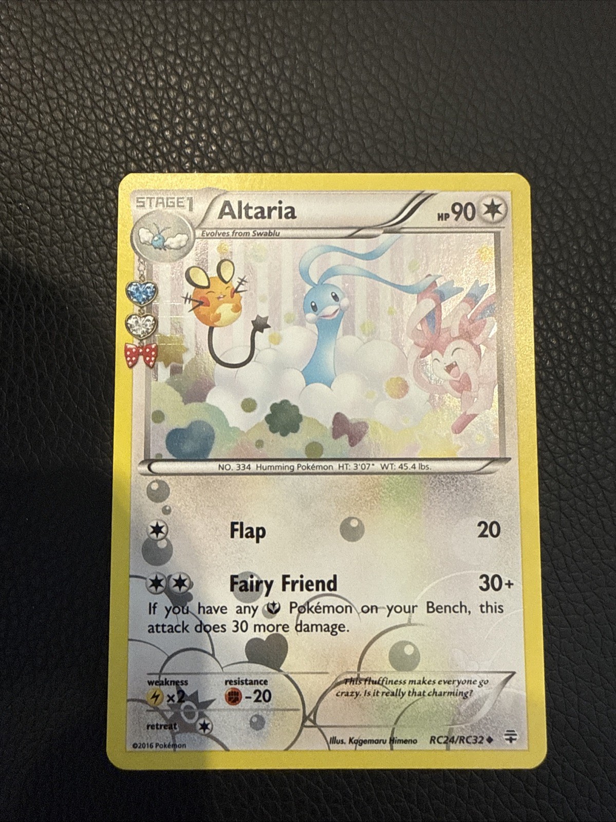 Pokemon Card Altaria RC24 Generations Radiant Colleciton Holo LP