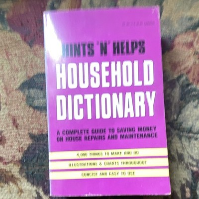 Hints 'n' Helps Hints 'n' Helps Household Dictionary PB Illus 1974 Ottenheimer