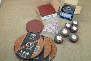 Posten Pferd Schleifstift Trennscheiben Stahl Promat Schleifscheiben Fächer etc