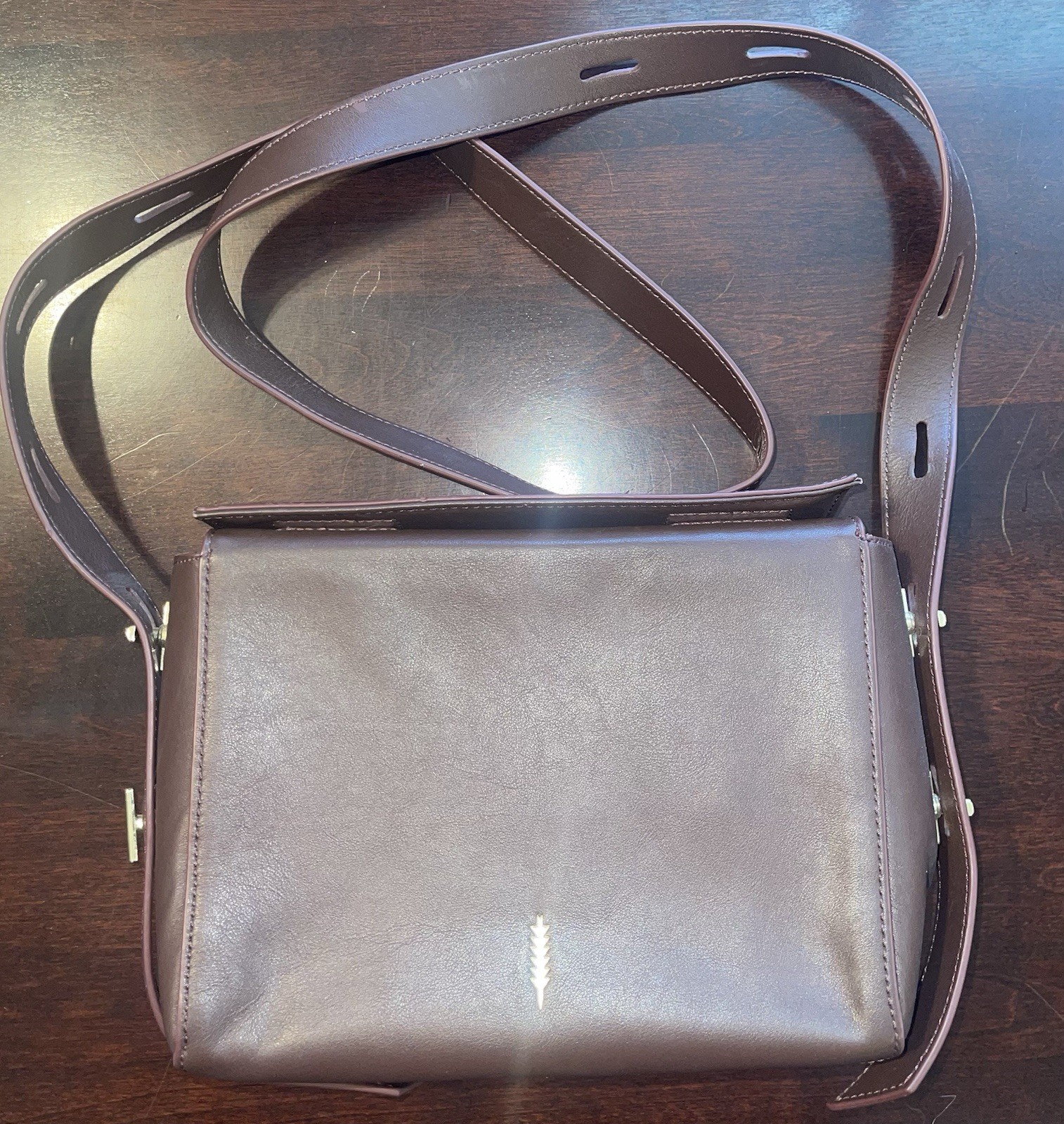 THACKER Leather Crossbody Adjustable Shoulder Str… - image 1