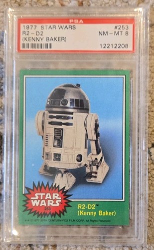 1977 Topps Star Wars #253 R2-D2 (Kenny Baker) — PSA 8