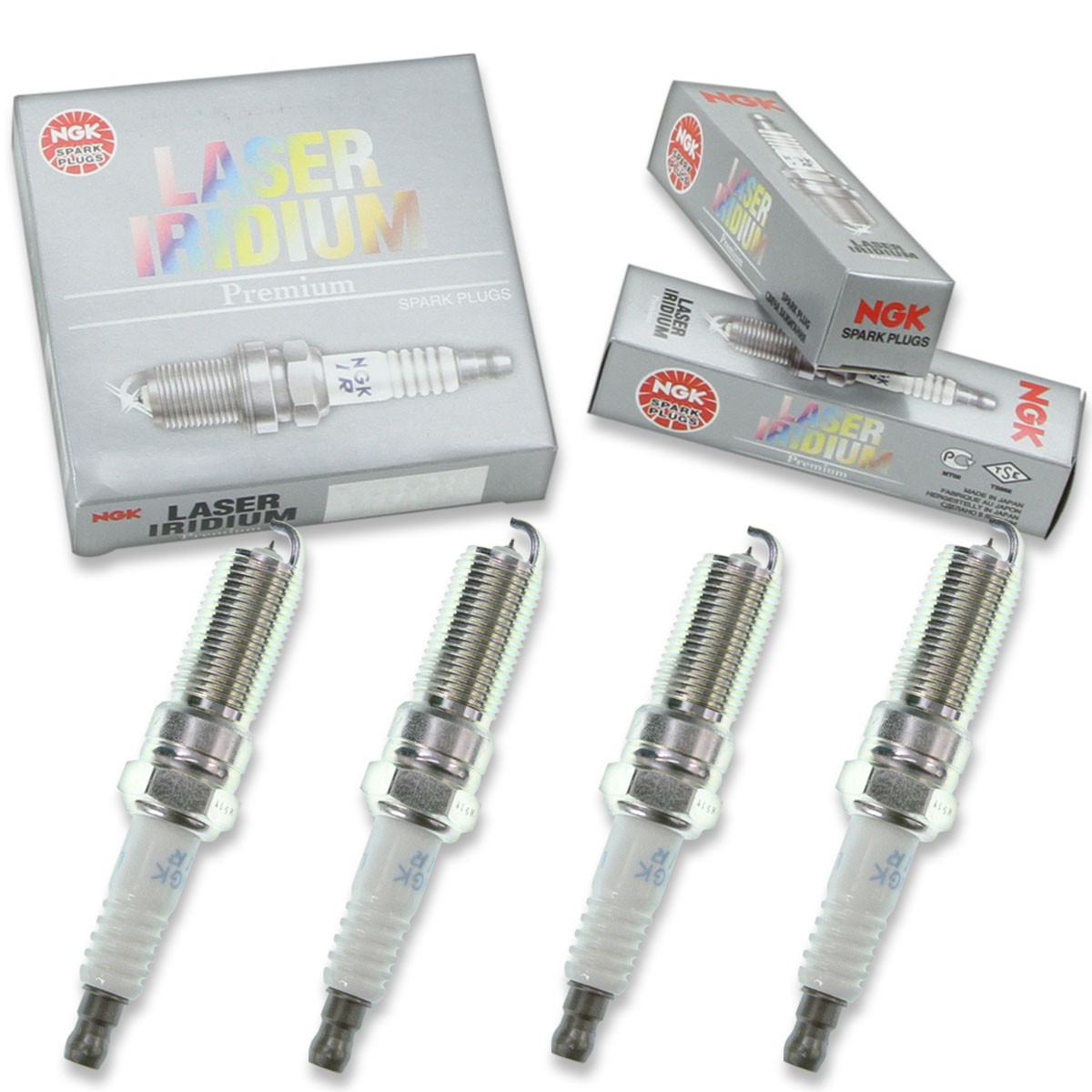 4 pc NGK 90083 LTR5BI-13 Laser Iridium Spark Plugs for QH5RTIP-13 PTV16TT uv