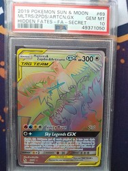 Moltres & Zapdos & Articuno GX - Hidden Fates Secret Rare