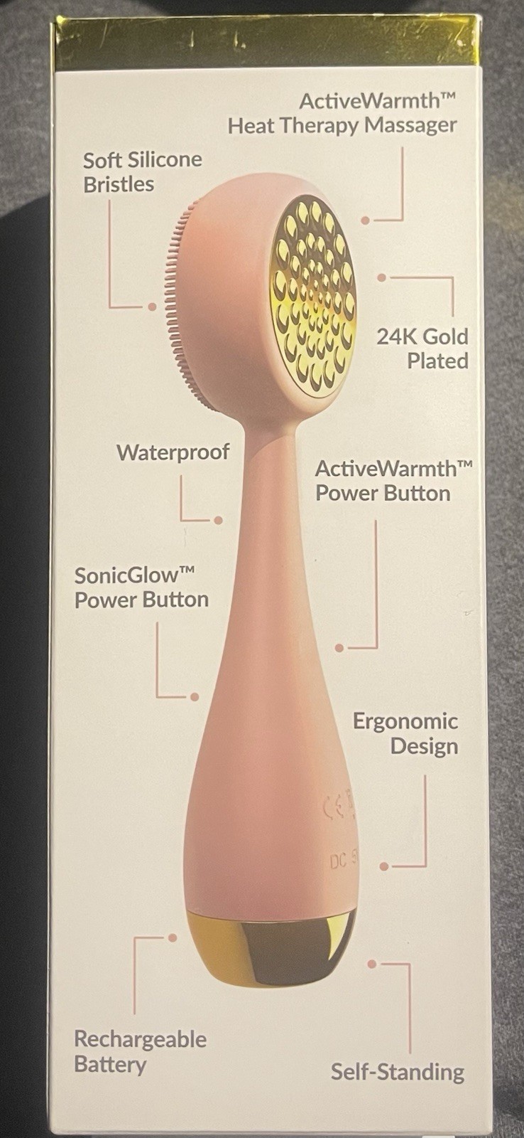 Pmd Clean Pro Smart Facial Cleansing Device With 24K Gold Plated Therapy Massage