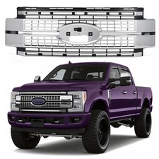 Front Grille Assembly Fits 2017-2019 Ford F250 F350 F450 Super Duty Chrome