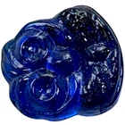 Blenko Handcraft Cobalt Blue Art Glass Paperweight Signed USA Vintage MCM