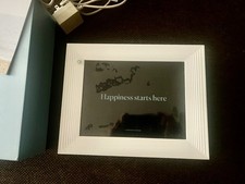 BEST of CLASS Aura Mason HD Smart Digital Picture Frame 9 Inch   Stone WHITE