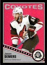 2019-20 O-Pee-Chee Retro Black Border Jason Demers 017/100 Arizona Coyotes #389