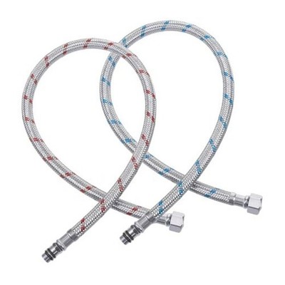 2 PCS Faucet Hose, 24 Inch Faucet Supply Lines Bathroom Kitchen Faucets Lines 