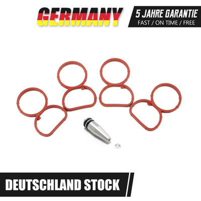 BLINDSTOPFEN DRALLKLAPPEN SET+DICHTUNGEN ANSAUGBRÜCKE passend für BMW 2.0d N47
