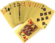Mazo De Cartas Dorado Poker Naipes