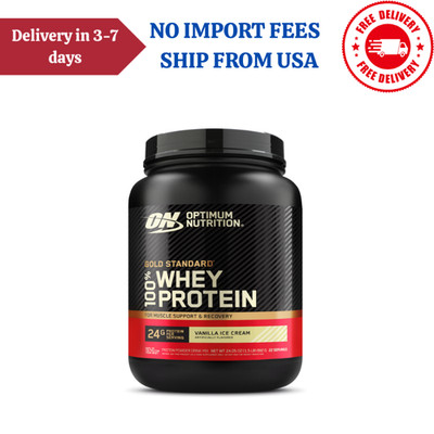 Optimum Nutrition Gold Standard 100% Whey Protein Vanilla Ice Cream, 24 OZ