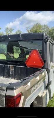 #ad #ad Polaris slow Moving Vehicle Sign SMV Quick Attach $89.95