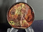 2016 1oz Silver Liberty Eagle. “Radioactive ☢️ Explosion”. Coloured. In Capsule