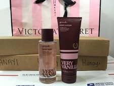 2PC VICTORIA'S SECRET PINK VERY VANILLA BODY MIST AND BODY LOTION SET OF 2