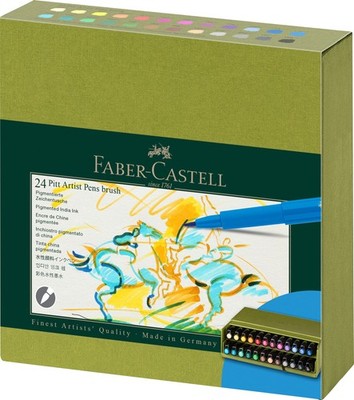 Art & Graphic Pitt Artist Pen Brush India Ink Pen, Multicoloured, Studio Box ...