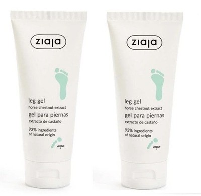 2x Ziaja Horse Chestnut Leg Gel Tired Heavy Legs Cooling Relief Care 100ml Pack