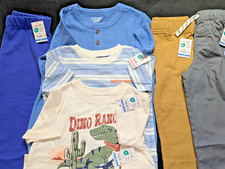   Garanimals Toddler Boy 6pc Bundle Lot NWT 3T 5T Dino Ranch Joggers Stripe Tee
