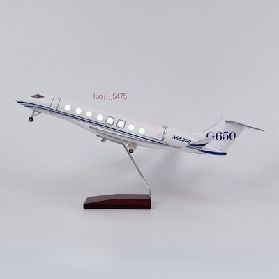 Gulfstream G650 1:50 Jet Model Business Jet Aircraft Spacecraft Resin Base Gift