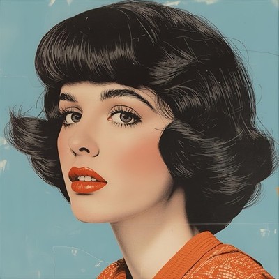 Pop Art Girl Frauen Vintage Retro Pin Up 1960s Warhol Insp. Kunst Akt Kunstdruck