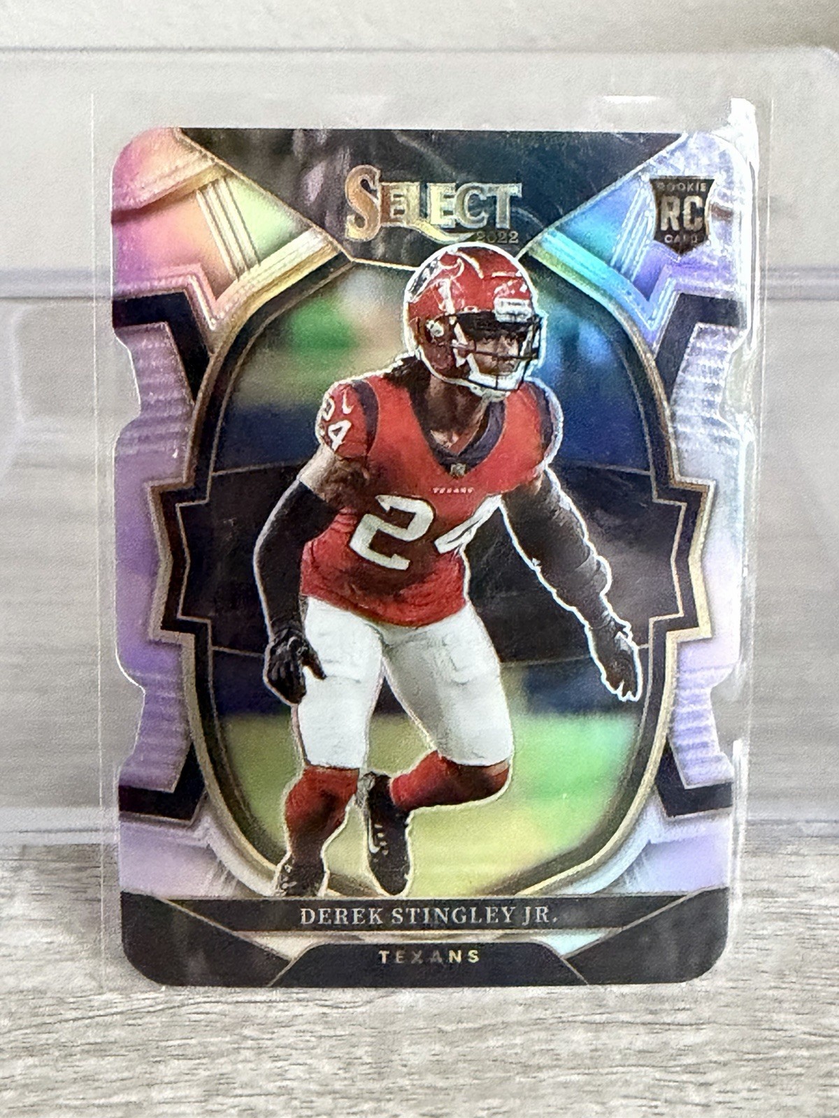 2022 Select Silver Prizm Die Cut Concourse RC Derek Stingley Jr. Houston Texans