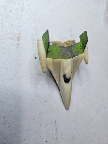 Vintage 1978 Battlestar Galactica Green Cruiser Ship Larami Corp diecast BROKEN
