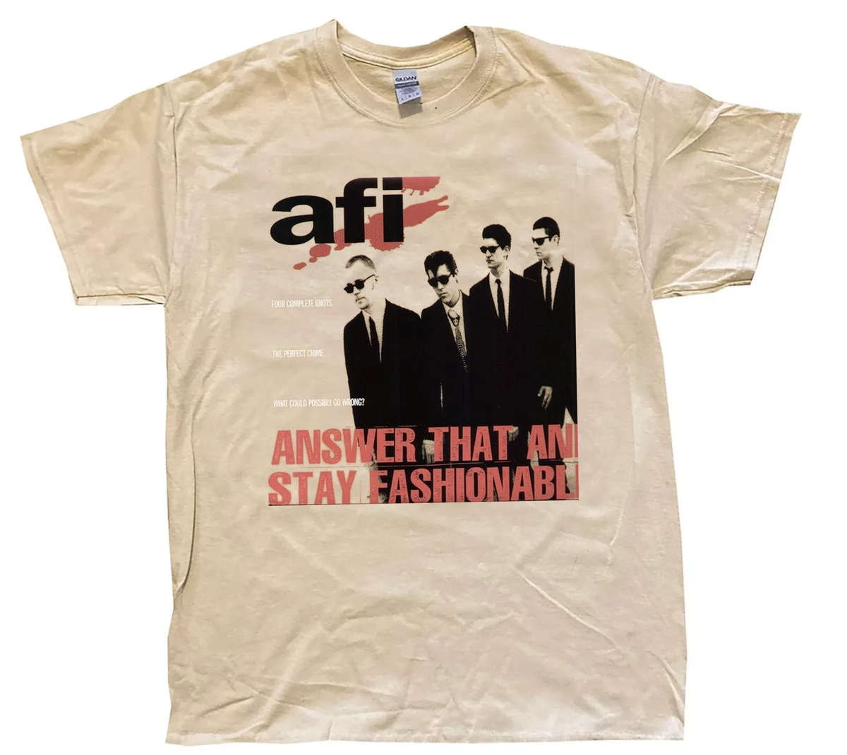 AFI Band Answer That and Stay Fashionable Cotton T Shirt Size S