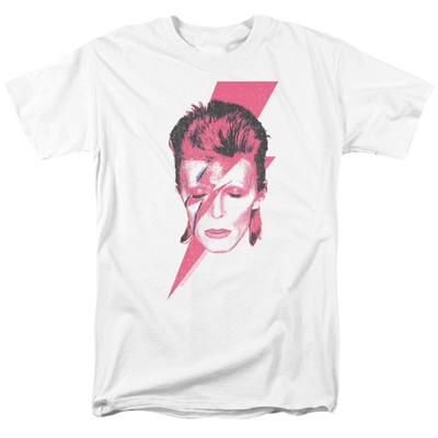 David Bowie Aladdin Sane T-Shirt Distressed Lightning Bolt Licensed S-5XL Tee